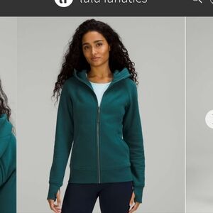 Lululemon Scuba Zip-Up Hoodie In Jasper